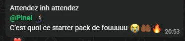 Avis anonyme sur le Starter Pack